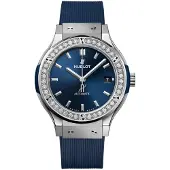 Hublot 565.NX.7170.RX.1204 Classic Fusion Blå/Gummi Ø38 mm