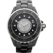 Chanel Dameur H1757 J12 Sort/Keramik Ø38 mm