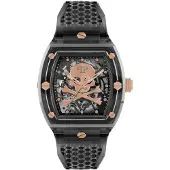 Philipp Plein Herreur PWPTA0424 The Skeleton Grå/Gummi