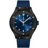 Hublot Dameur 581.CM.7170.RX Classic Fusion Blå/Gummi Ø33 mm