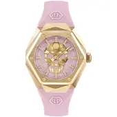 Philipp Plein Dameur PWADA0124 The Skull Rosa/Gummi
