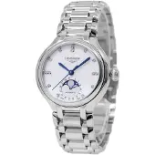 Longines Dameur L8.126.4.87.6 Primaluna Hvid/Stål Ø34 mm