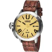 U-BOAT Herreur 8106 Classico Beige/Læder Ø47 mm