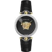 Versace Dameur VECO02422 Palazzo Sort/Læder Ø39 mm