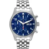 IWC Herreur IW388102 Pilots Blå/Stål Ø41 mm