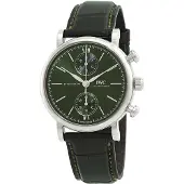 IWC Herreur IW391405 Portofino Grøn/Læder Ø39 mm
