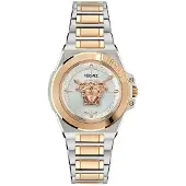 Versace Dameur VE8D00424 Hera Sølvfarvet/Gul guldtonet stål Ø37 mm