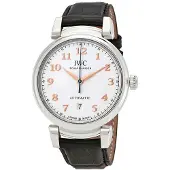 IWC Herreur IW356601 Da Vinci Sølvfarvet/Læder Ø40 mm