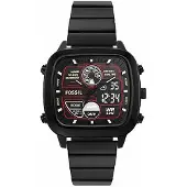 Fossil Herreur FS5891 Retro Sort/Stål