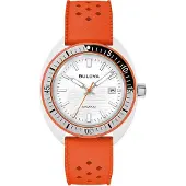 Bulova Herreur 98B448 Snorkel Hvid/Gummi Ø41 mm