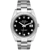 Rolex Herreur 126334-0011 Datejust 41 Sort/Stål Ø41 mm