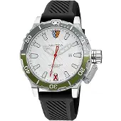 Nautica Herreur NAPGLS112 Glenrock Lagoon Sølvfarvet/Gummi Ø46 mm