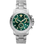 Versace Herreur VE2E00821 V Chrono Grøn/Stål Ø45 mm