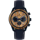 Jacques Lemans Herreur 1-2115N Eco Power Solar Brun/Tekstil Ø44 mm