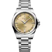 Longines Dameur L3.720.4.62.6 Conquest Champagne/Stål Ø38 mm