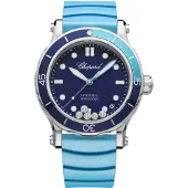 Chopard Dameur 278587-3001 Happy Ocean Blå/Gummi Ø40 mm
