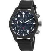 IWC Herreur IW389401 Pilots Sort/Gummi Ø41.9 mm