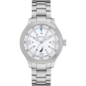 Nautica Herreur NAPPLS014 Hvid/Stål Ø45 mm
