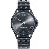 Mark Maddox Herreur HM7110-55 Classic Sort/Stål Ø40 mm