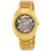 Rado R12164153 Diastar Skeletskåret/Gul guldtonet stål Ø38 mm