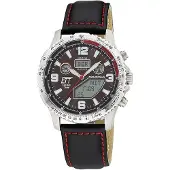ETT Eco Tech Time Herreur EGT-11718-22L Funk Brun/Læder Ø45 mm