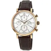 IWC Herreur IW391025 Portofino Sølvfarvet/Læder Ø42 mm