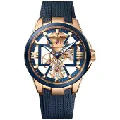Ulysse Nardin Herreur 3716-260-3-03 Blast Skeletskåret/Gummi Ø42 mm