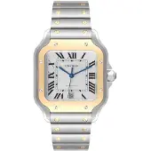 Cartier Herreur W2SA0009 Santos De Sølvfarvet/Stål
