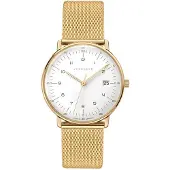 Junghans Dameur 47/7452.46 Max Bill Ladies Hvid/Guldtonet stål