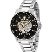 Maserati Herreur R8823140014 Sfida Sort/Stål Ø44 mm