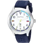 Nautica Herreur NAPCFS903 N83 Hvid/Gummi Ø43 mm