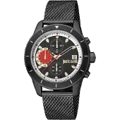 Just cavalli Herreur JC1G215M0075 Classic Sort/Stål Ø42 mm