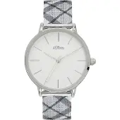 s.Oliver Dameur SO-4203-MQ Classic Hvid/Stål Ø37 mm