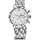 IWC Herreur IW391028 Portofino Sølvfarvet/Stål Ø42 mm