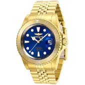 Invicta Herreur 30097 Pro Diver Blå/Gul guldtonet stål Ø42 mm