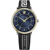 Versace Herreur VE5A01821 V Circle Blå/Læder Ø42 mm