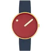 Picto 34097-6714G Rød/Læder Ø34 mm