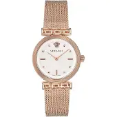 Versace Dameur VELW00620 Meander Sølvfarvet/Rosaguldtonet stål Ø34
