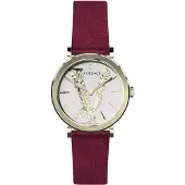 Versace Dameur VERI00320 V Virtus Sølvfarvet/Læder Ø36 mm
