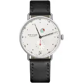 Nomos Glashütte Herreur N-1101 Metro Sølvfarvet/Læder Ø37 mm