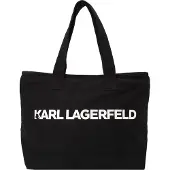 Karl Lagerfeld Shopper 'ESSENTIAL' sort / hvid