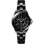 Chanel Dameur H5696 J12 Sort/Keramik Ø33 mm