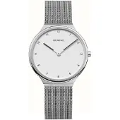 Bering Dameur 18434-004 Ultra Slim Hvid/Stål Ø34 mm