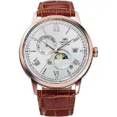 Orient Herreur RA-AK0801S30B Bambino Sølvfarvet/Læder Ø40.5 mm
