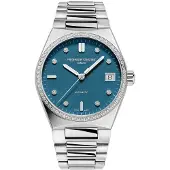 Frederique Constant Dameur FC-303LBSD2NHD6B Highlife Blå/Stål Ø34