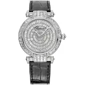 Chopard Dameur 384240-1001 Imperiale Sølvfarvet/Læder Ø40 mm