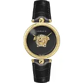 Versace Dameur VECO02722 Palazzo Sort/Læder Ø39 mm