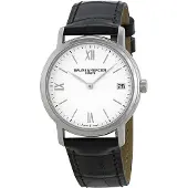 Baume & Mercier Dameur M0A10148 CLASSIMA Hvid/Læder Ø33 mm