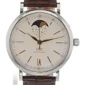 IWC Dameur IW459011 Portofino Sølvfarvet/Læder Ø37 mm