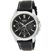 Casio Herreur MTP-1375L-1AVDF Classic Sort/Læder Ø42 mm